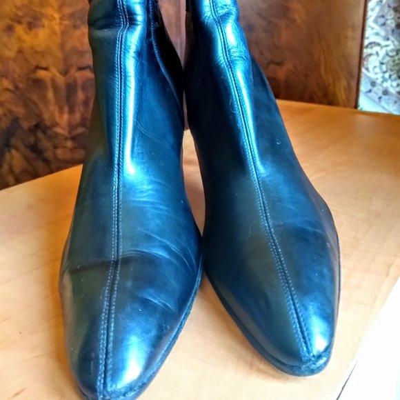 YSL black ankle boots size 8.5 - Picture 1 of 4